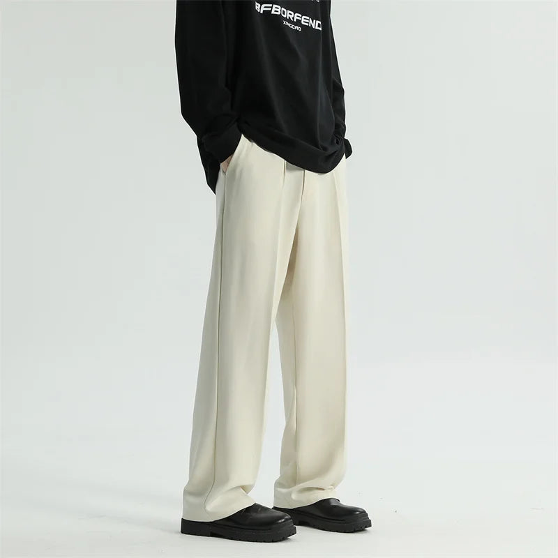 Calça alfaiataria Straight Preta Japonesa