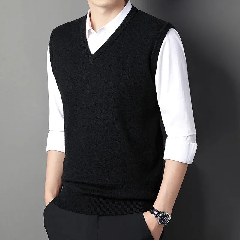 Colete Knit V-Neck Casual