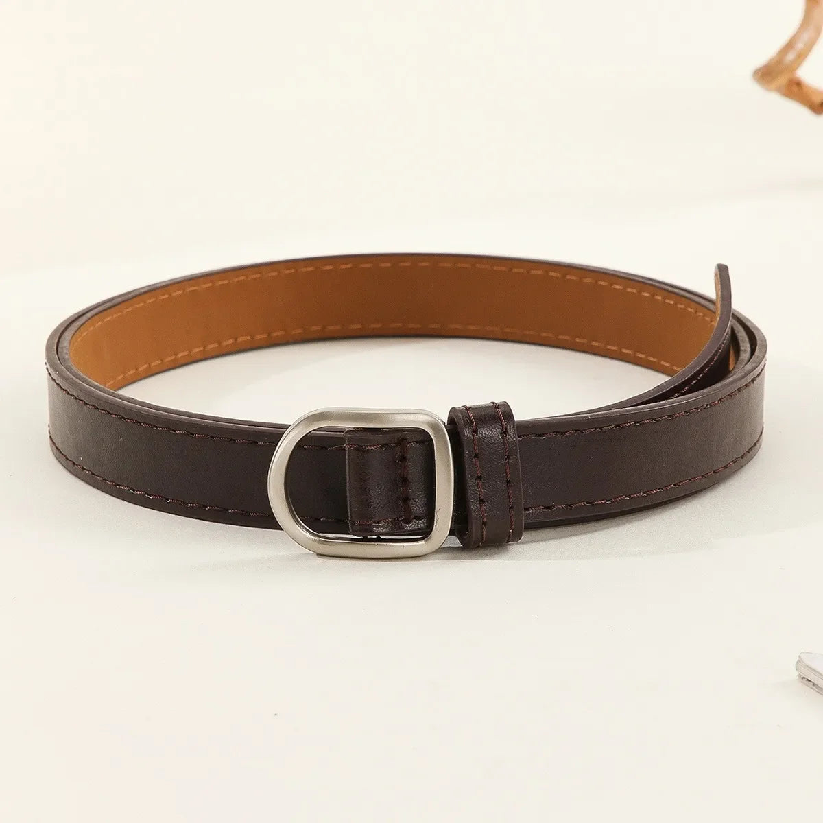 Cinto Fino Minimalista Casual Coreano
