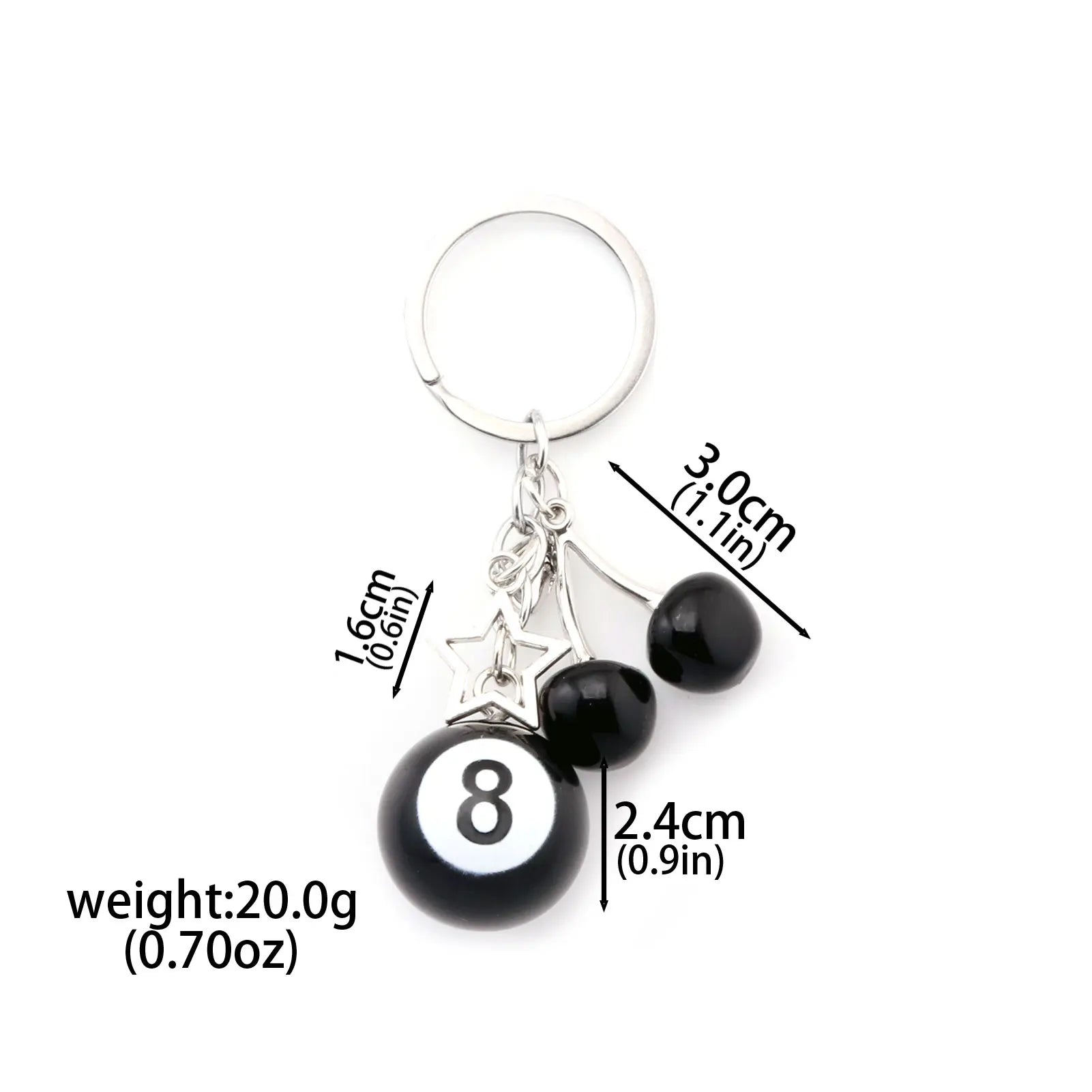 Chaveiro Multi-Pendant Vintage Black 8