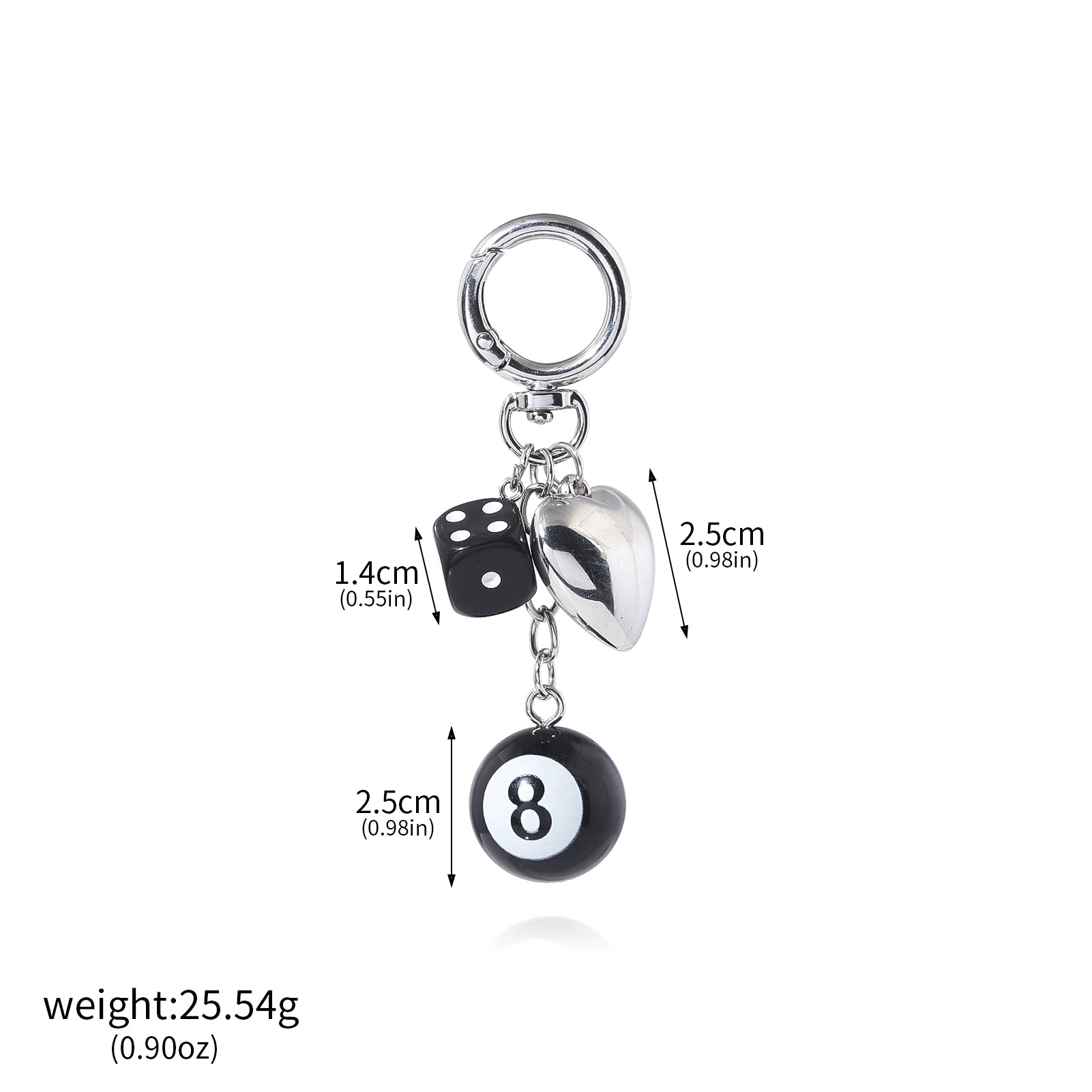 Chaveiro Multi-Pendant Vintage Black 8