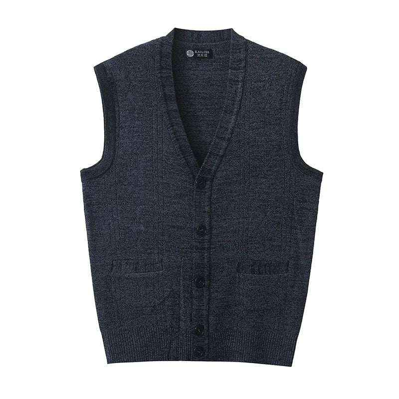 Colete Knit Single-Breasted