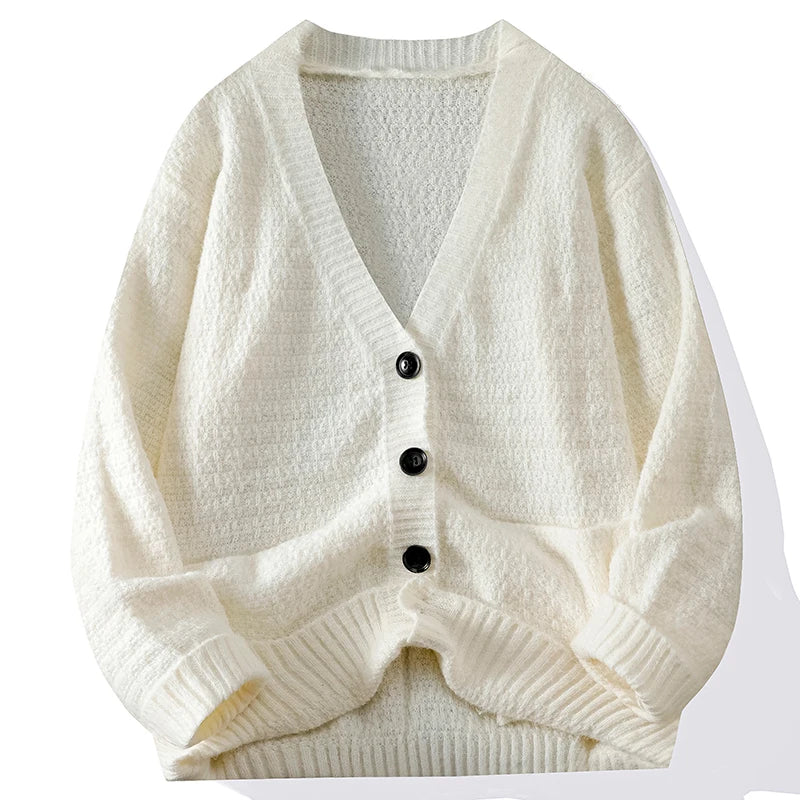 Cardigan Knit Button Streetwear