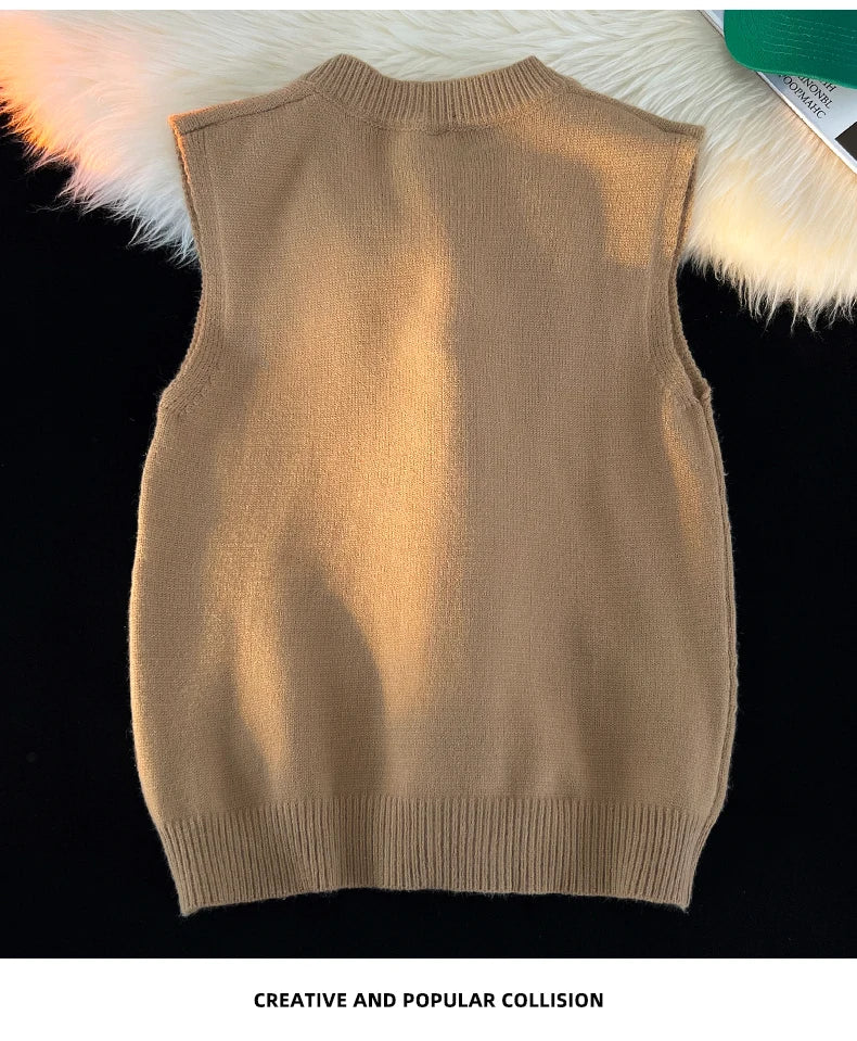 Colete Jacquard Tricot Gola V