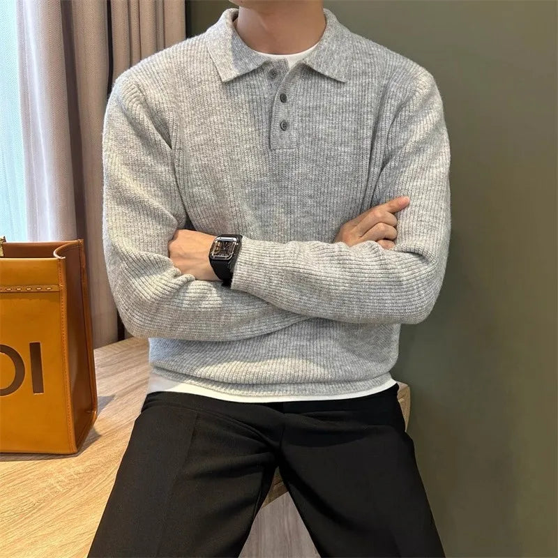 Suéter Polo Tricot Minimalista