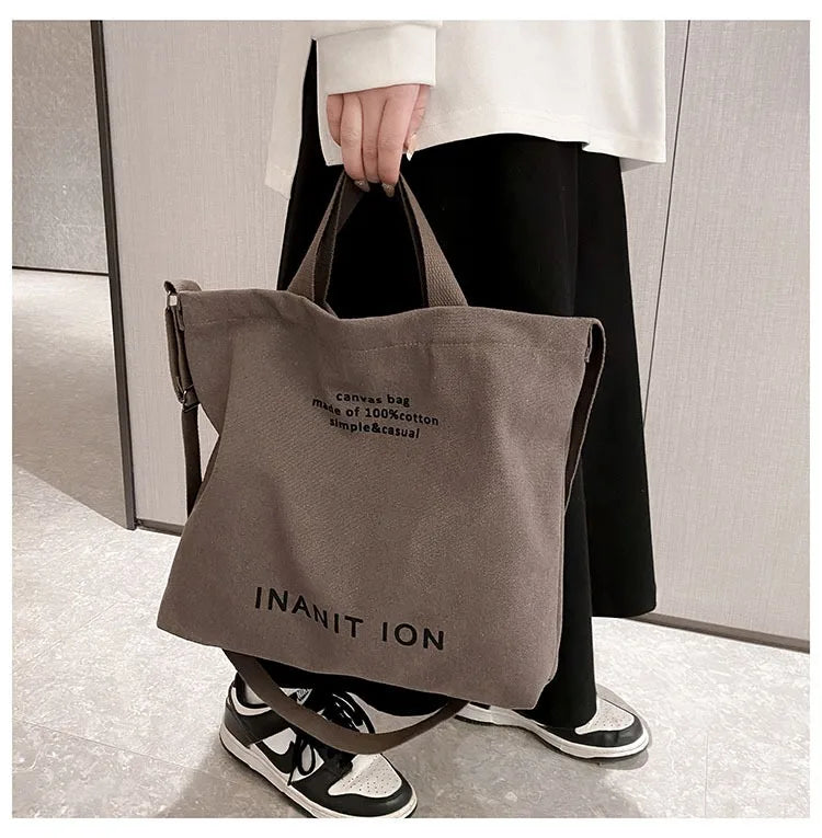 Bolsa Transversal em Lona Estilo Utilitário