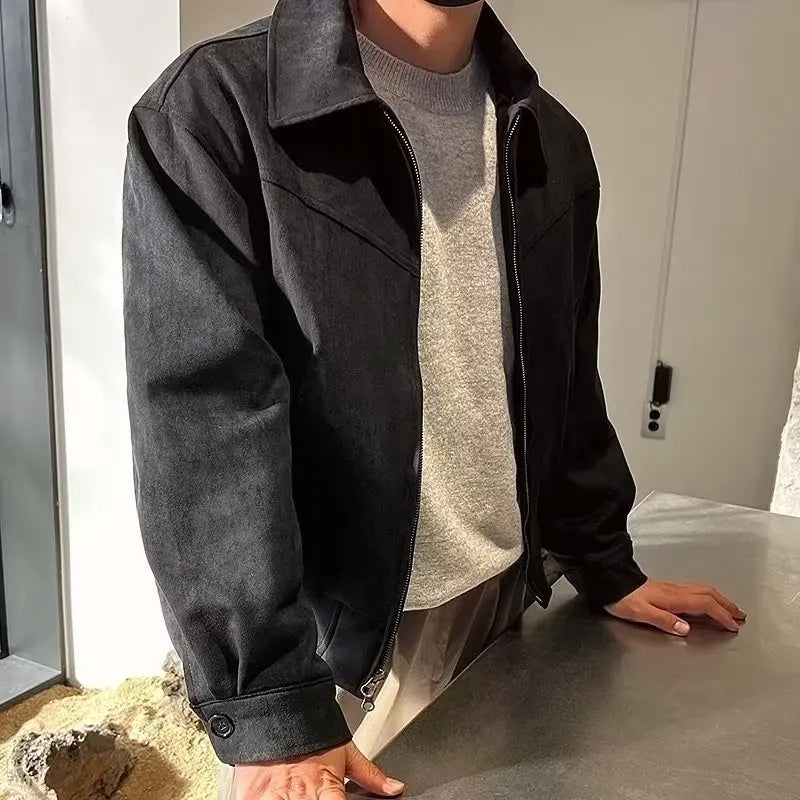 Jaqueta Minimal Faux Leather Jacket