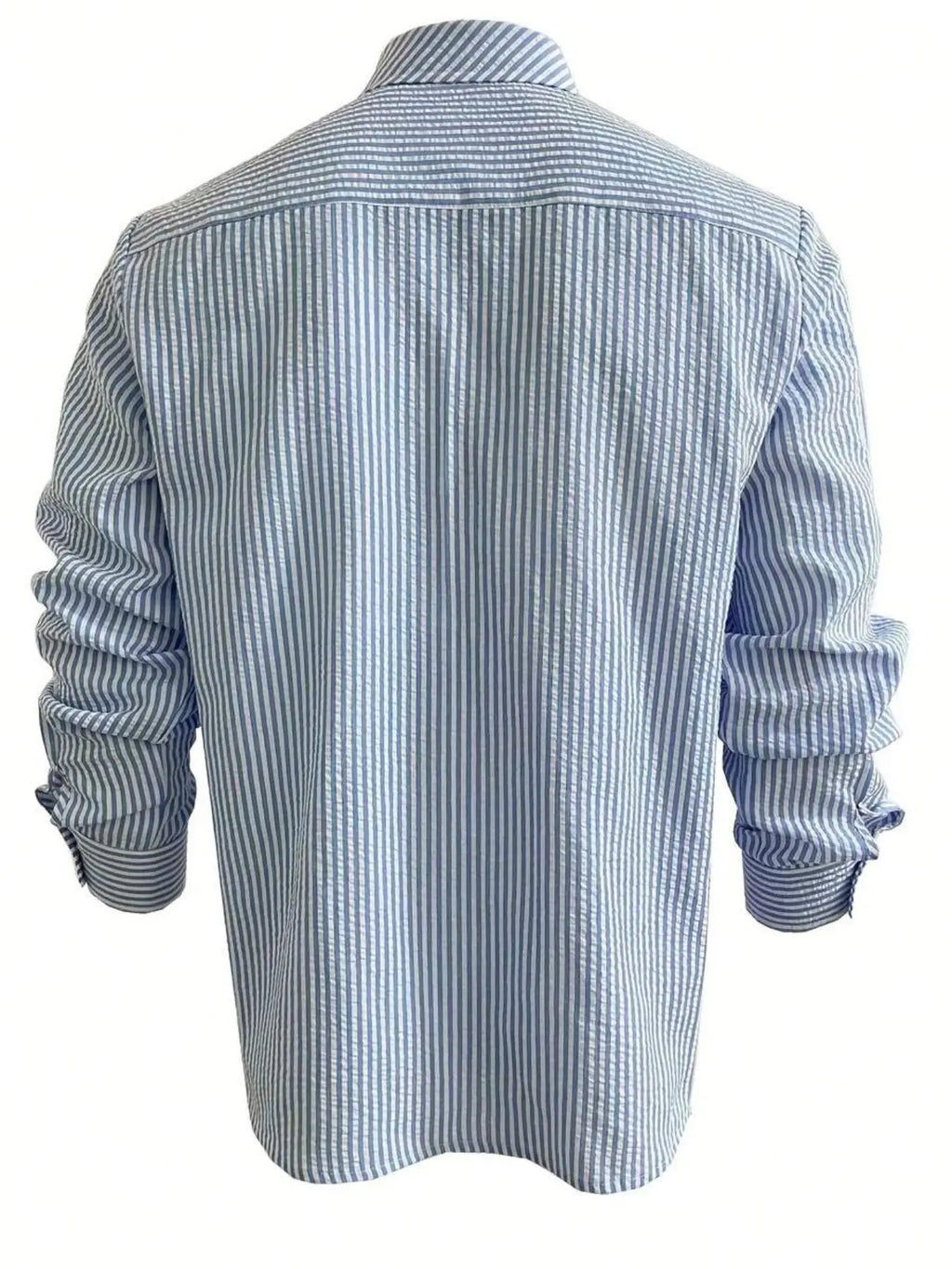 Camisa Listrada Manga Longa Loose Casual