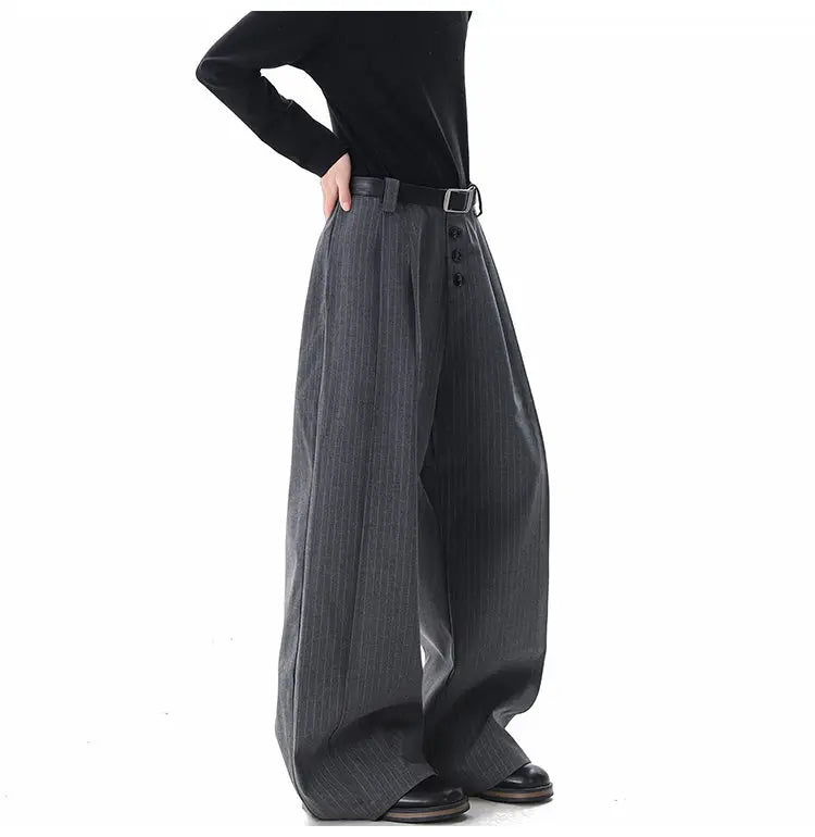 Calça Wide Leg Triple Button