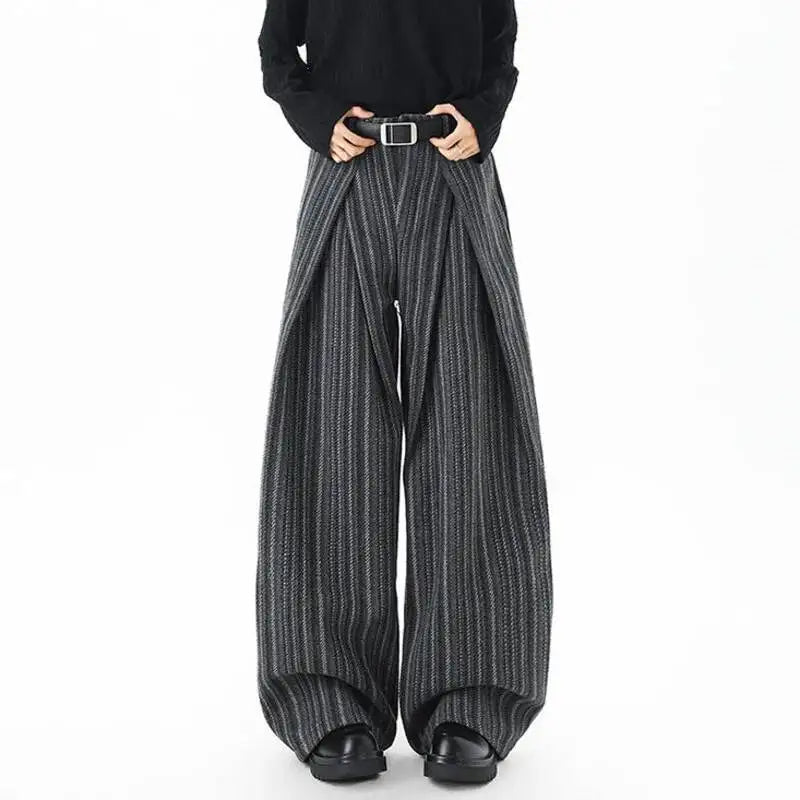 Calça Oversized Urban Woolen Listrada