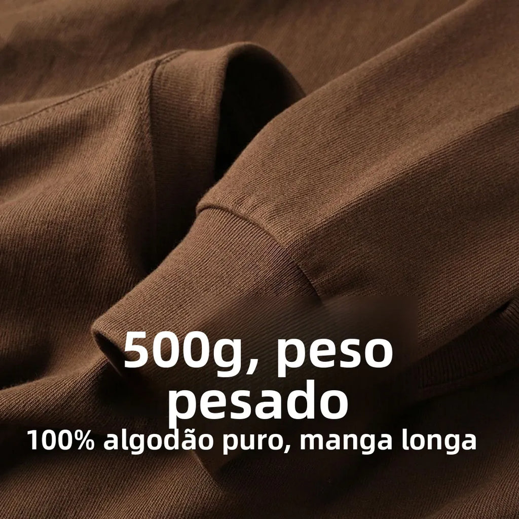 Camiseta Manga Longa Heavy 500g