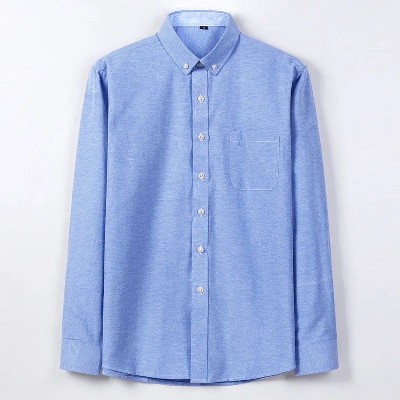 Camisa Oxford Slim Manga Longa