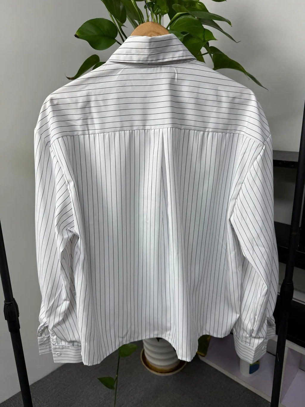 Camisa Listrada Retro Manga Longa