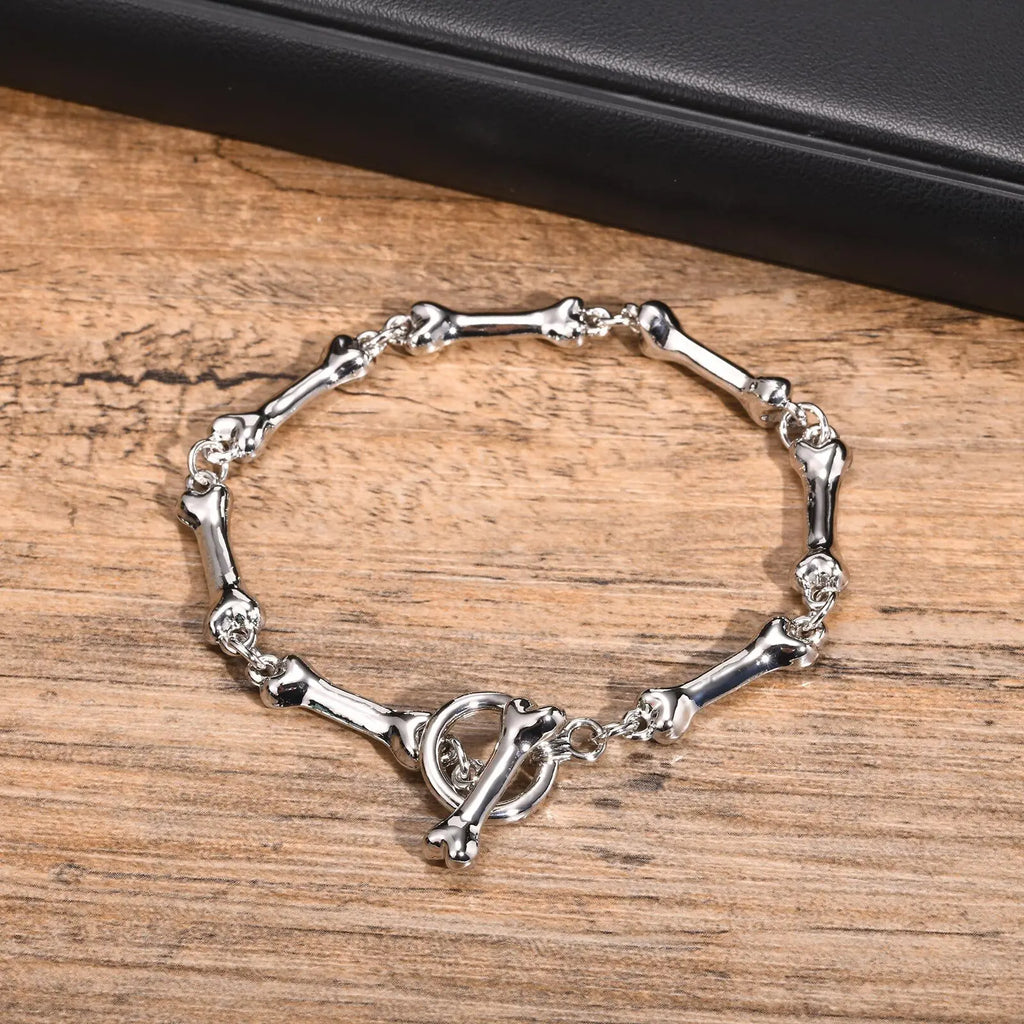 Pulseira Corrente Bone Chain Hip Hop