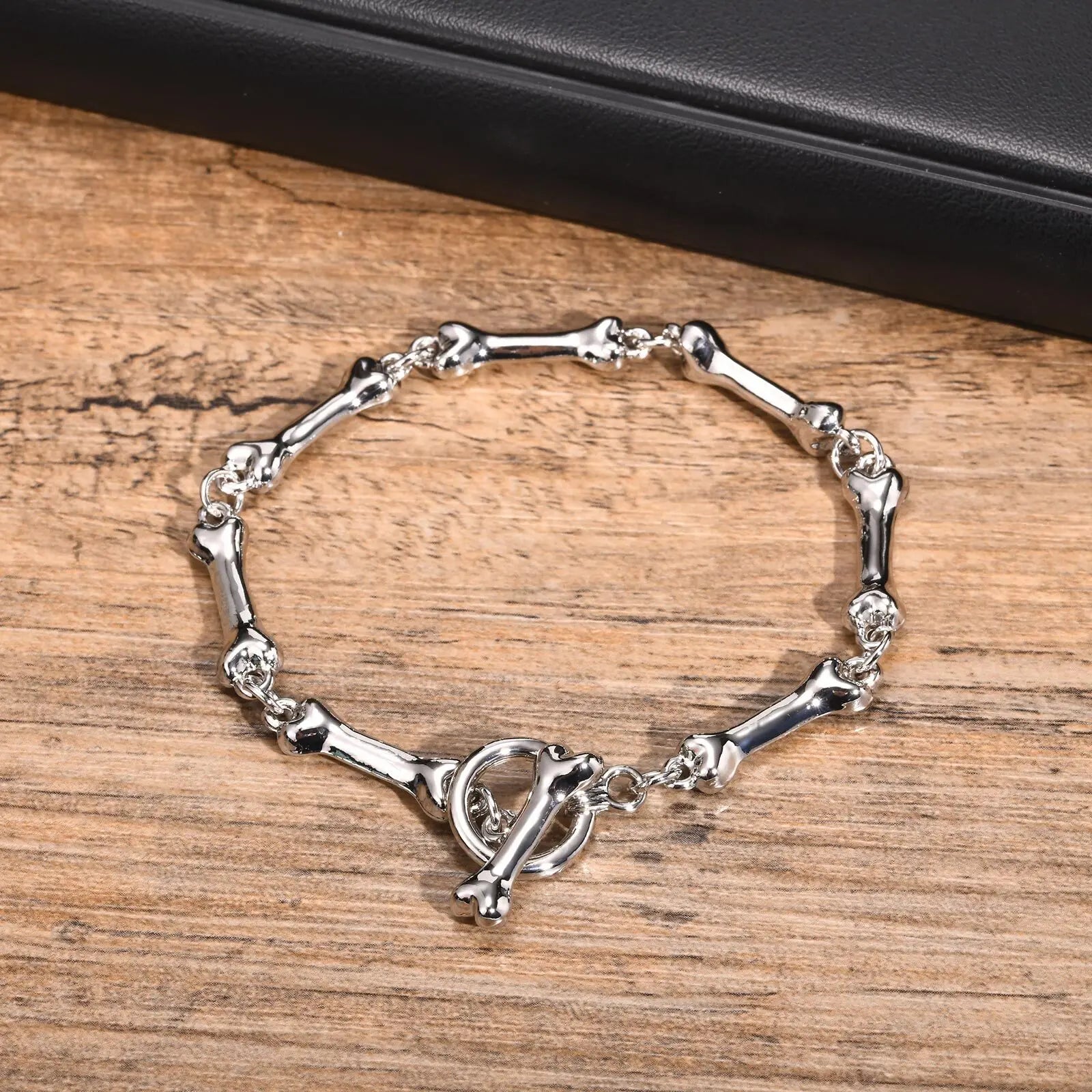 Pulseira Corrente Bone Chain Hip Hop