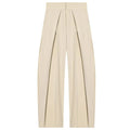 Calça Wide Leg Listrada Casual