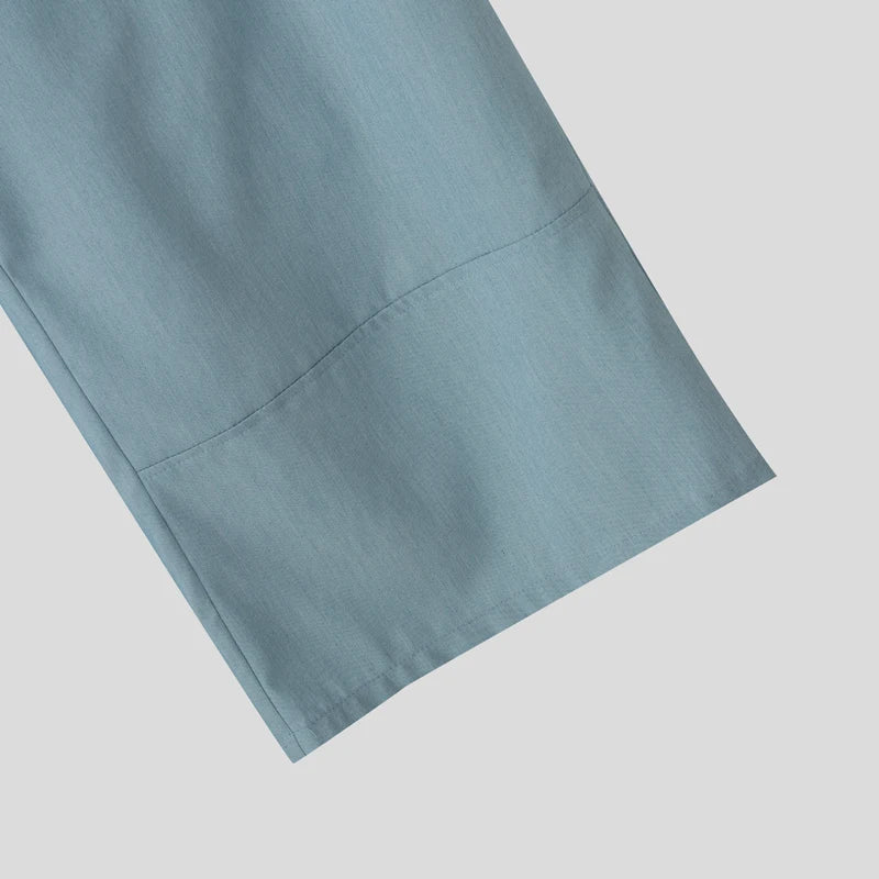 Calça Wide Leg Assimetria Utility Lace-Up