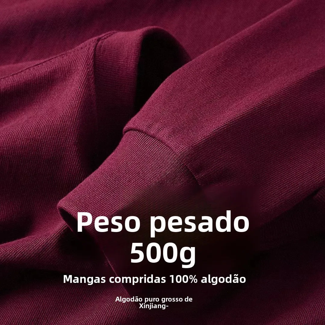 Camiseta Manga Longa Heavy 500g
