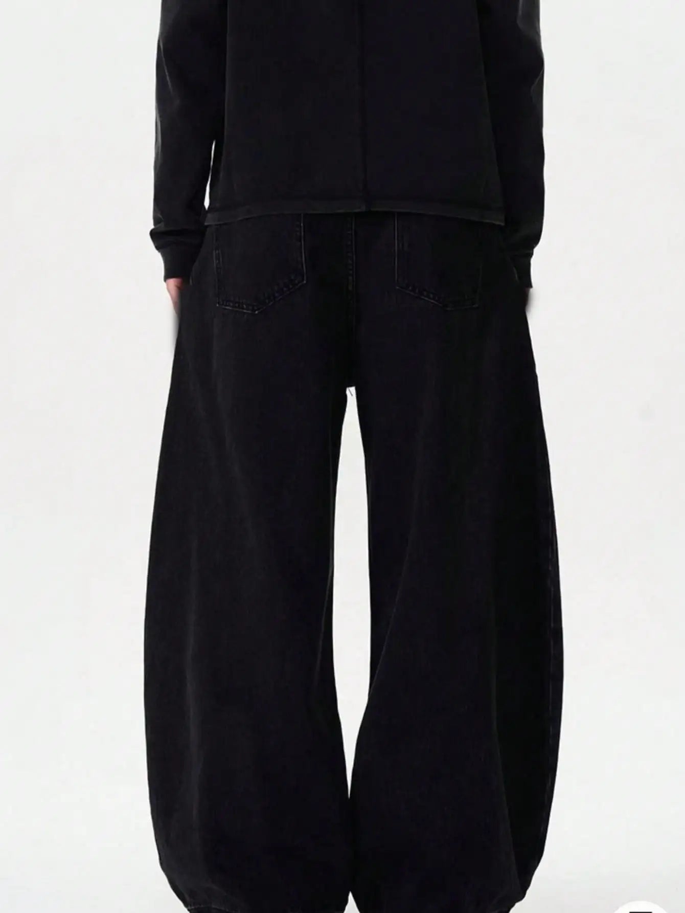 Calça Jeans Baggy Wide Leg Curved