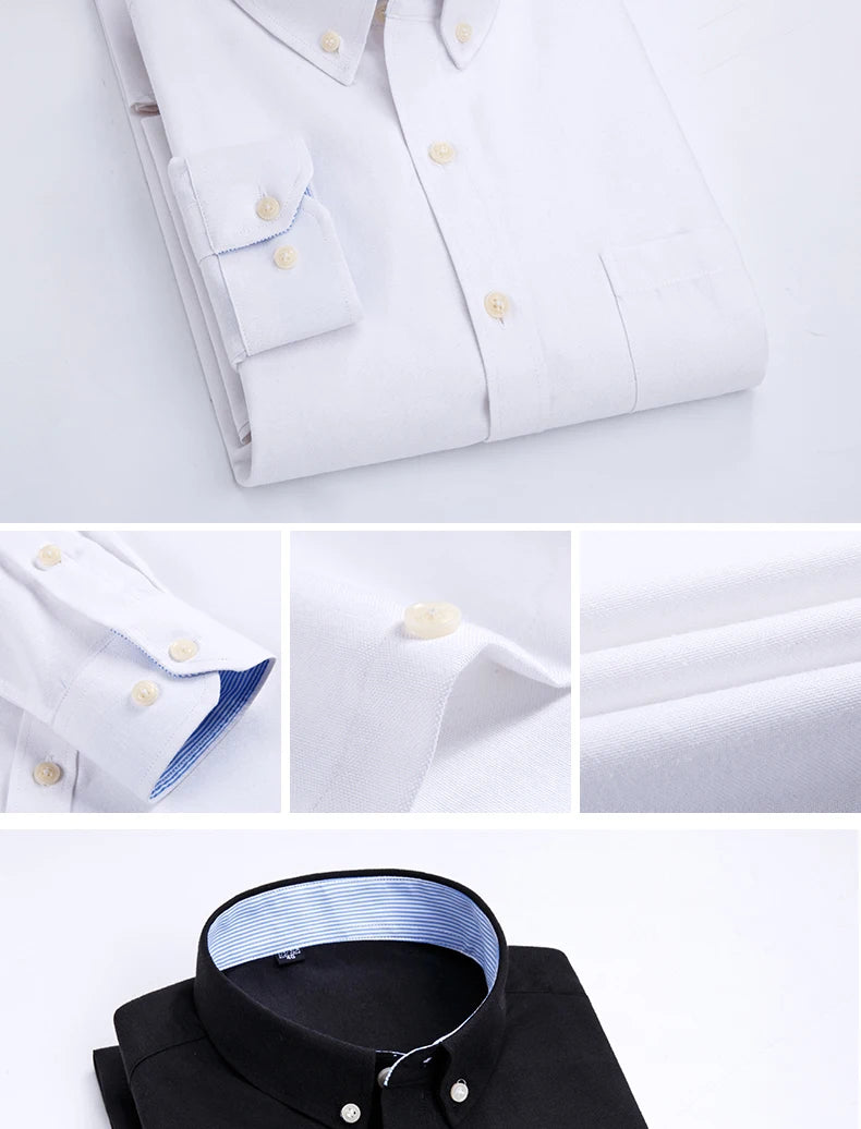 Camisa Oxford Slim Manga Longa