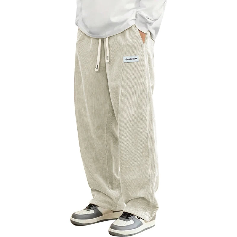 Calça Corduroy Baggy Streetwear