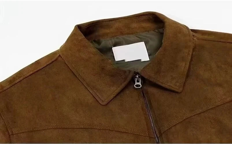 Jaqueta Suede Flight Moto