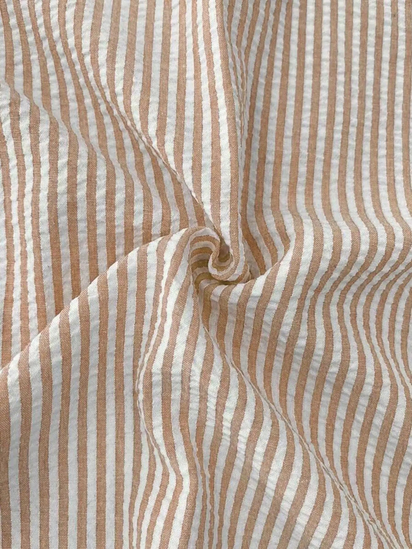 Camisa Listrada Manga Longa Loose Casual