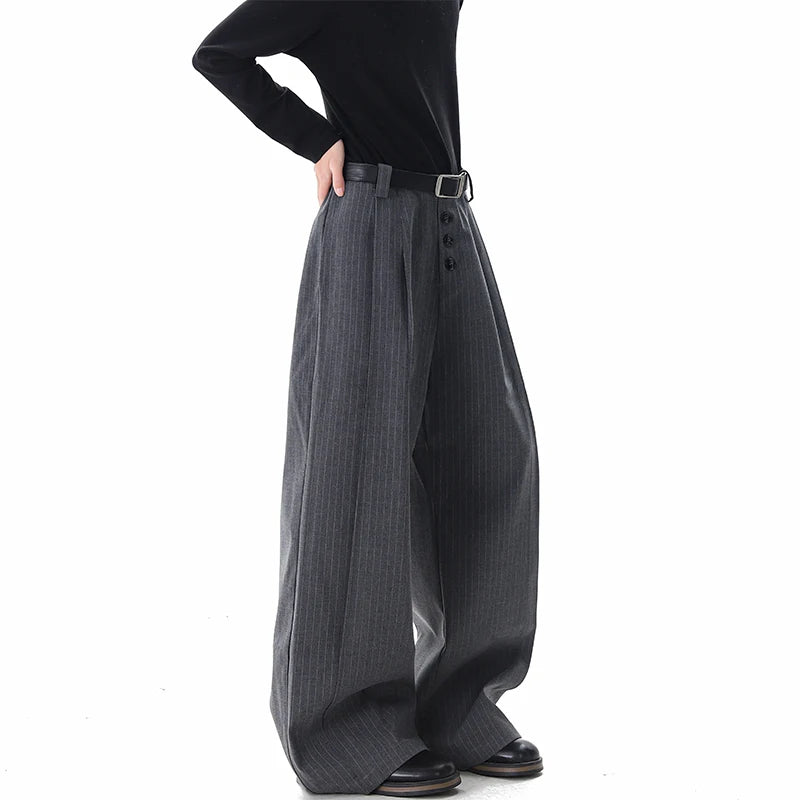 Calça Wide Leg Triple Button