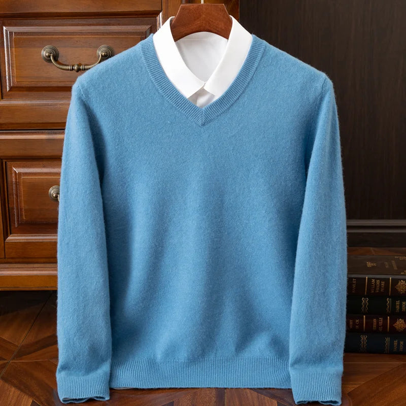 Suéter Merino Wool V-Neck