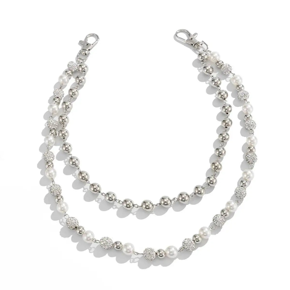 Corrente Calça Rhinestone Pearl
