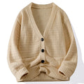Cardigan Tricot com Botões Streetwear