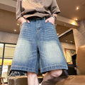 Shorts Jorts Washed Distressed Desgastado Y2K