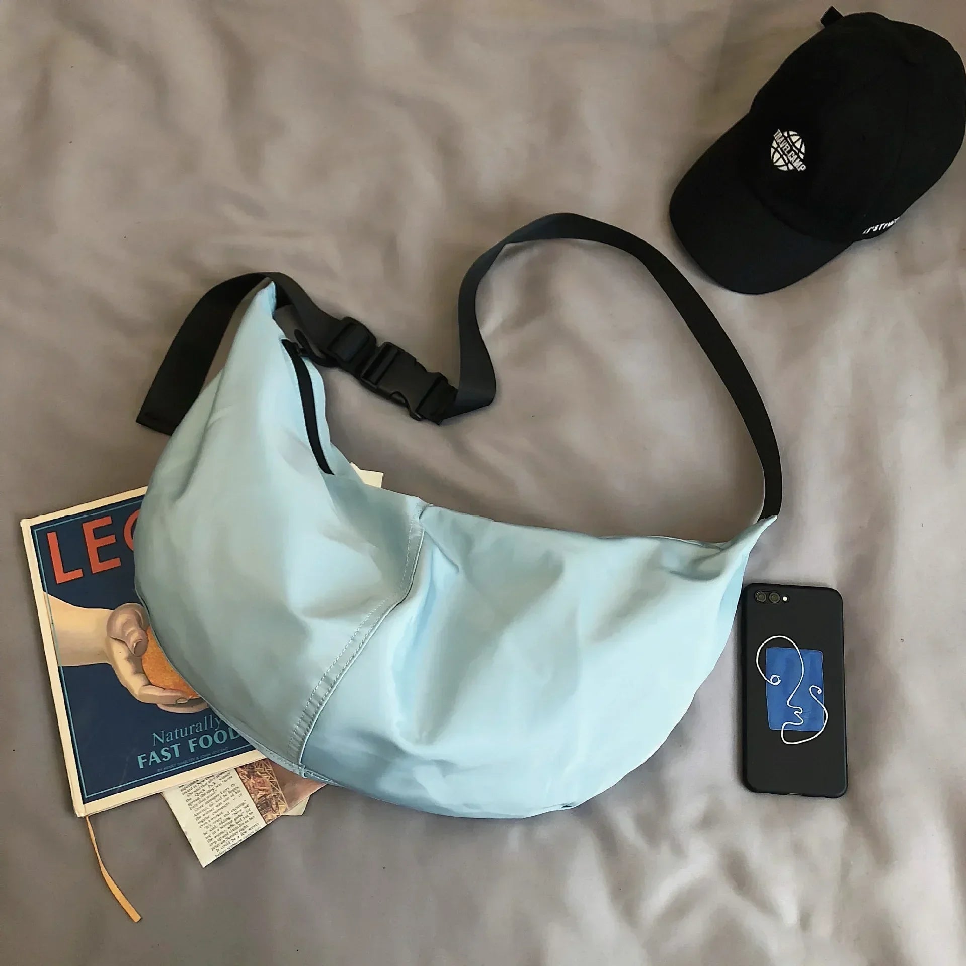 Bolsa Crossbody Nylon Urban Oversized