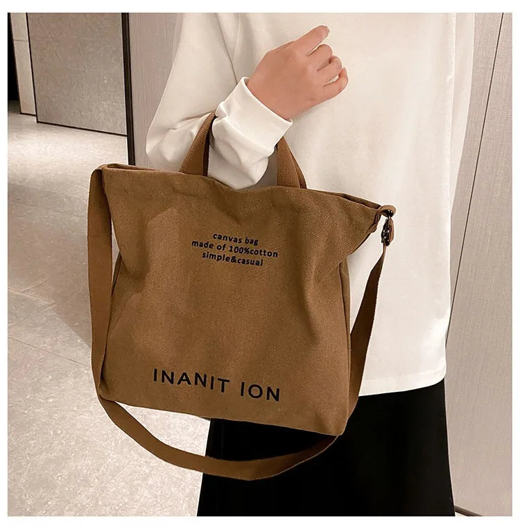 Bolsa Transversal em Lona Estilo Utilitário
