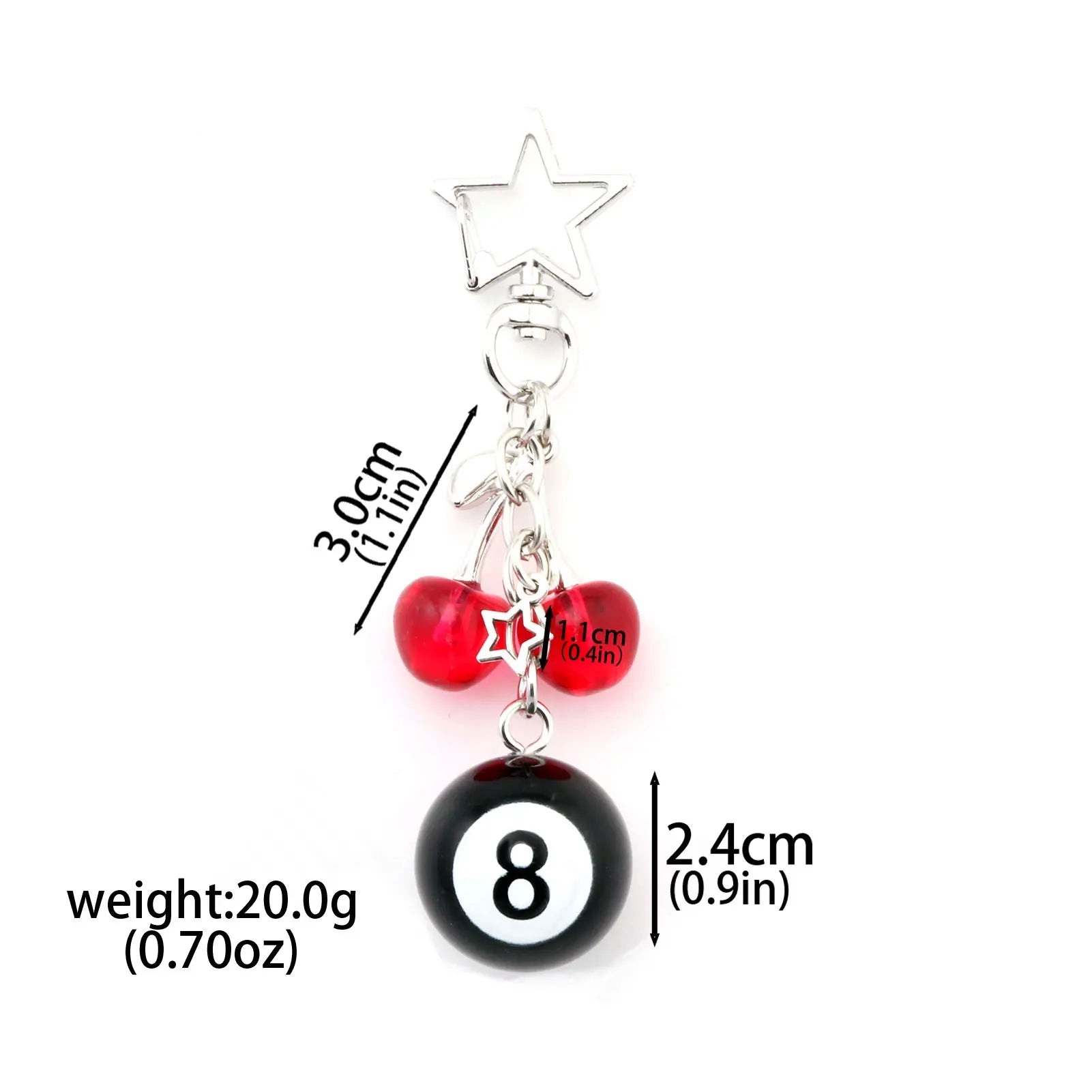 Chaveiro Multi-Pendant Vintage Black 8