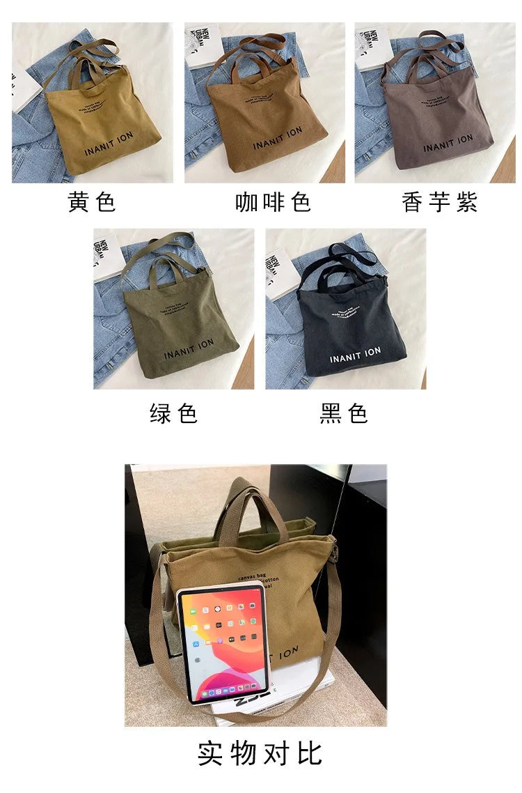 Bolsa Transversal em Lona Estilo Utilitário