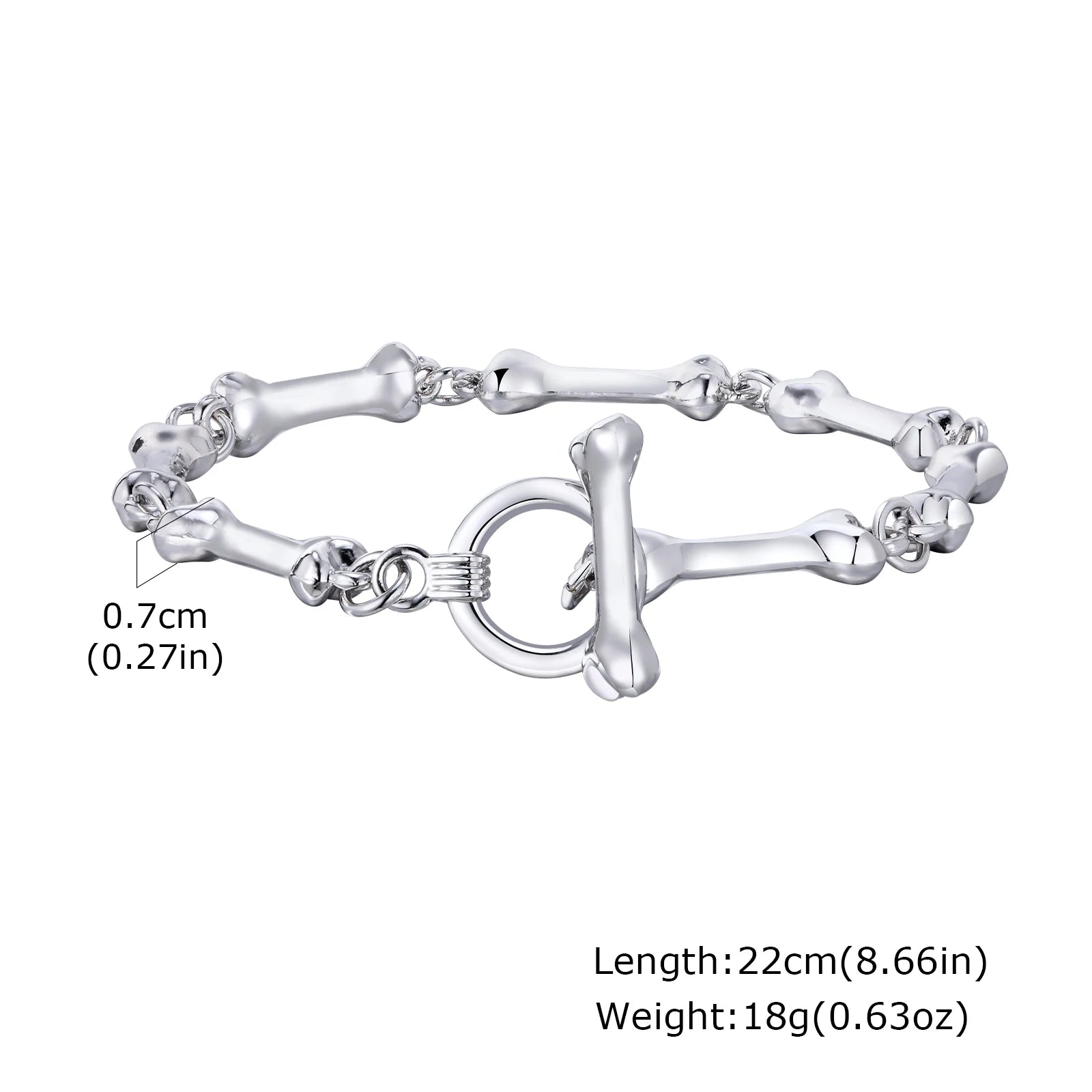 Pulseira Bone Chain HipHop