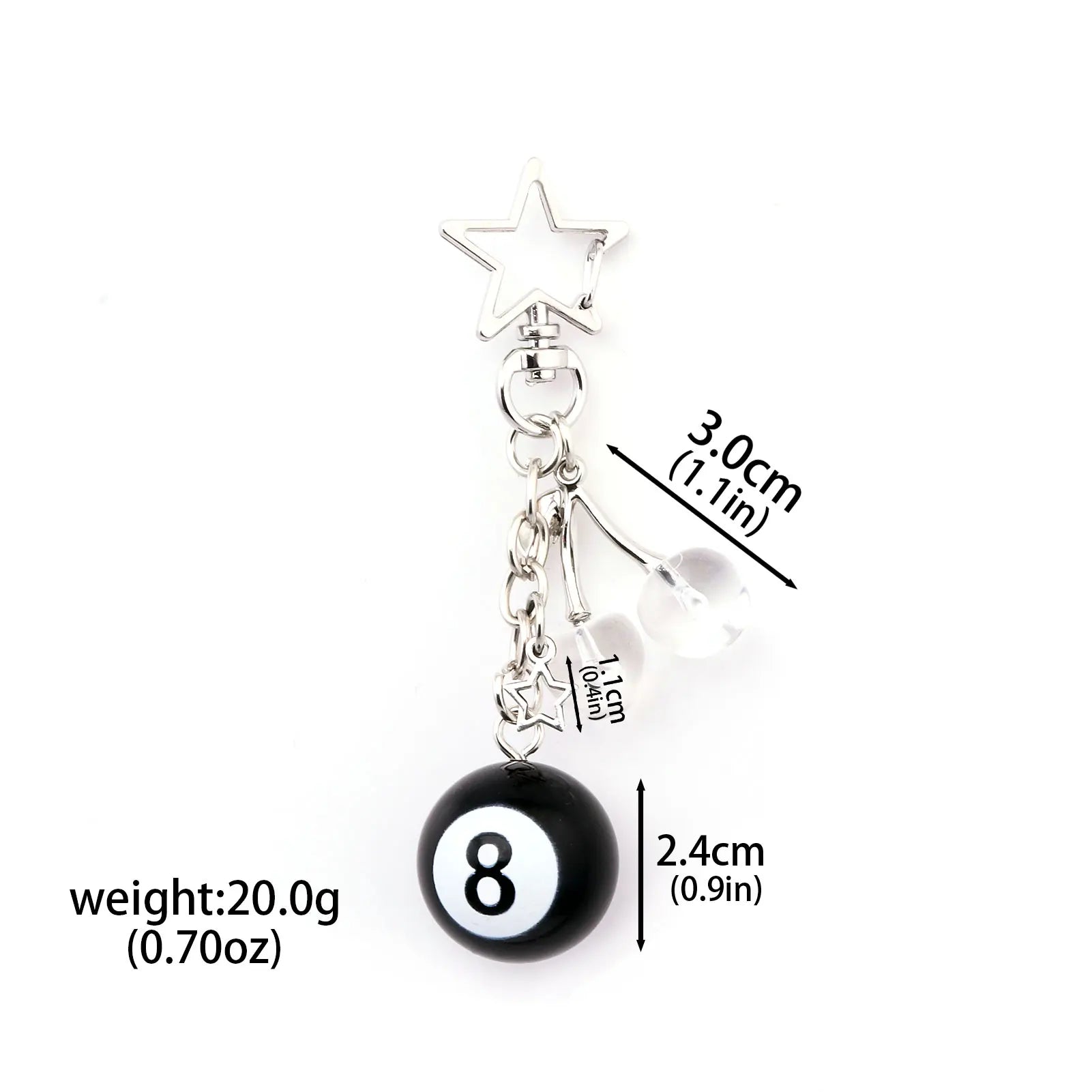 Chaveiro Multi-Pendant Vintage Black 8