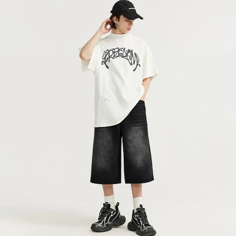 Shorts Jorts Distressed Vintage Y2K
