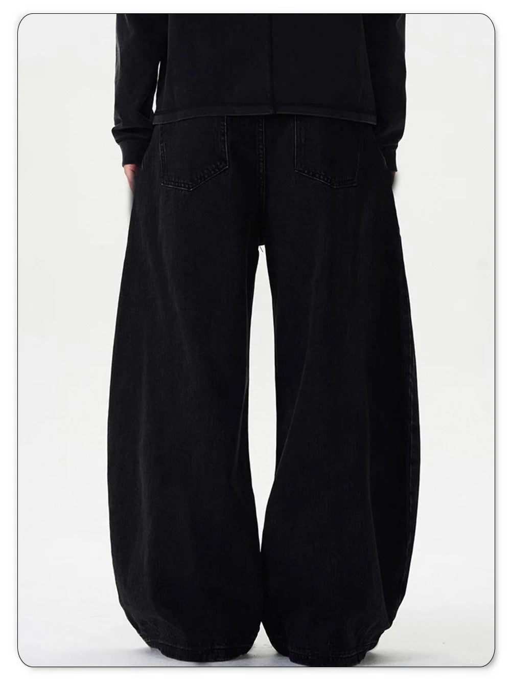Calça Jeans Baggy Wide Leg Curved