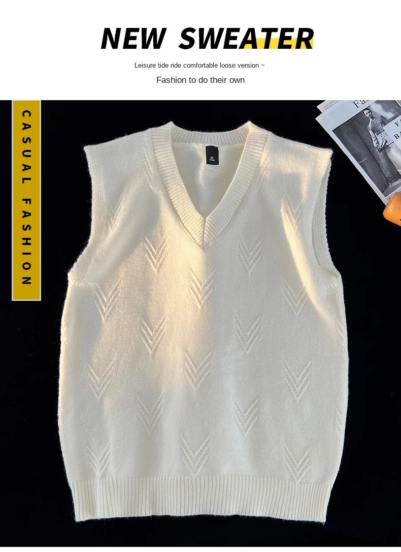 Colete Jacquard Tricot Gola V