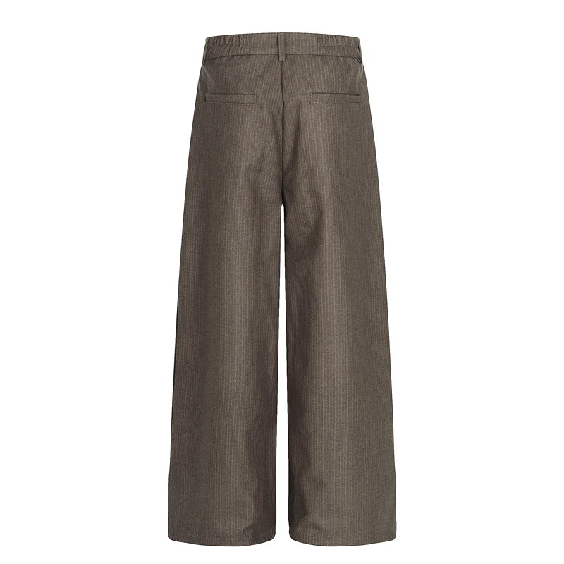 Calça Wide Leg Pinstripe