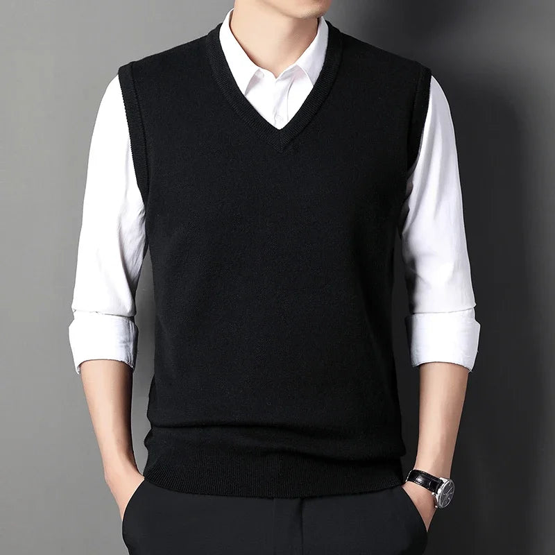 Colete Knit V-Neck Casual