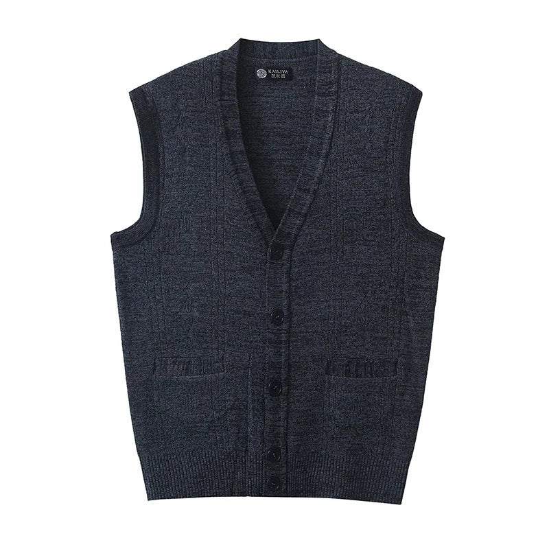 Colete Knit Single-Breasted