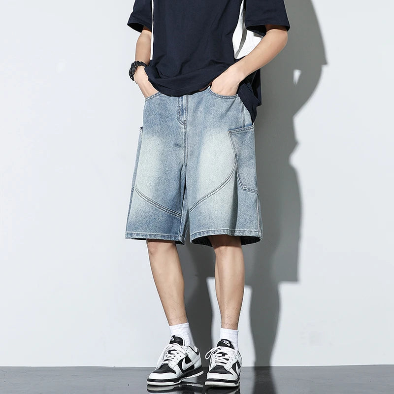 Bermuda Jeans Baggy — Streetwear Harajuku