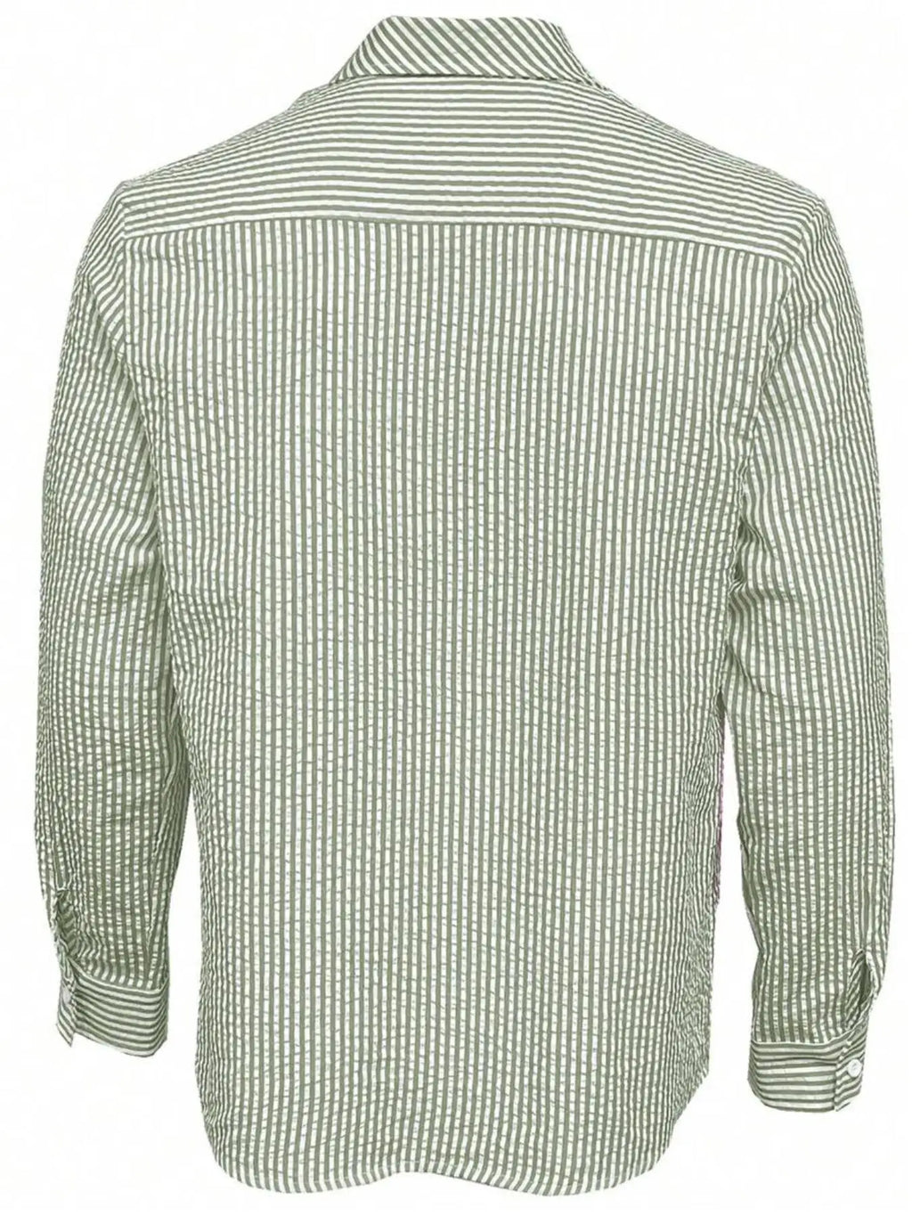 Camisa Listrada Manga Longa Loose Casual