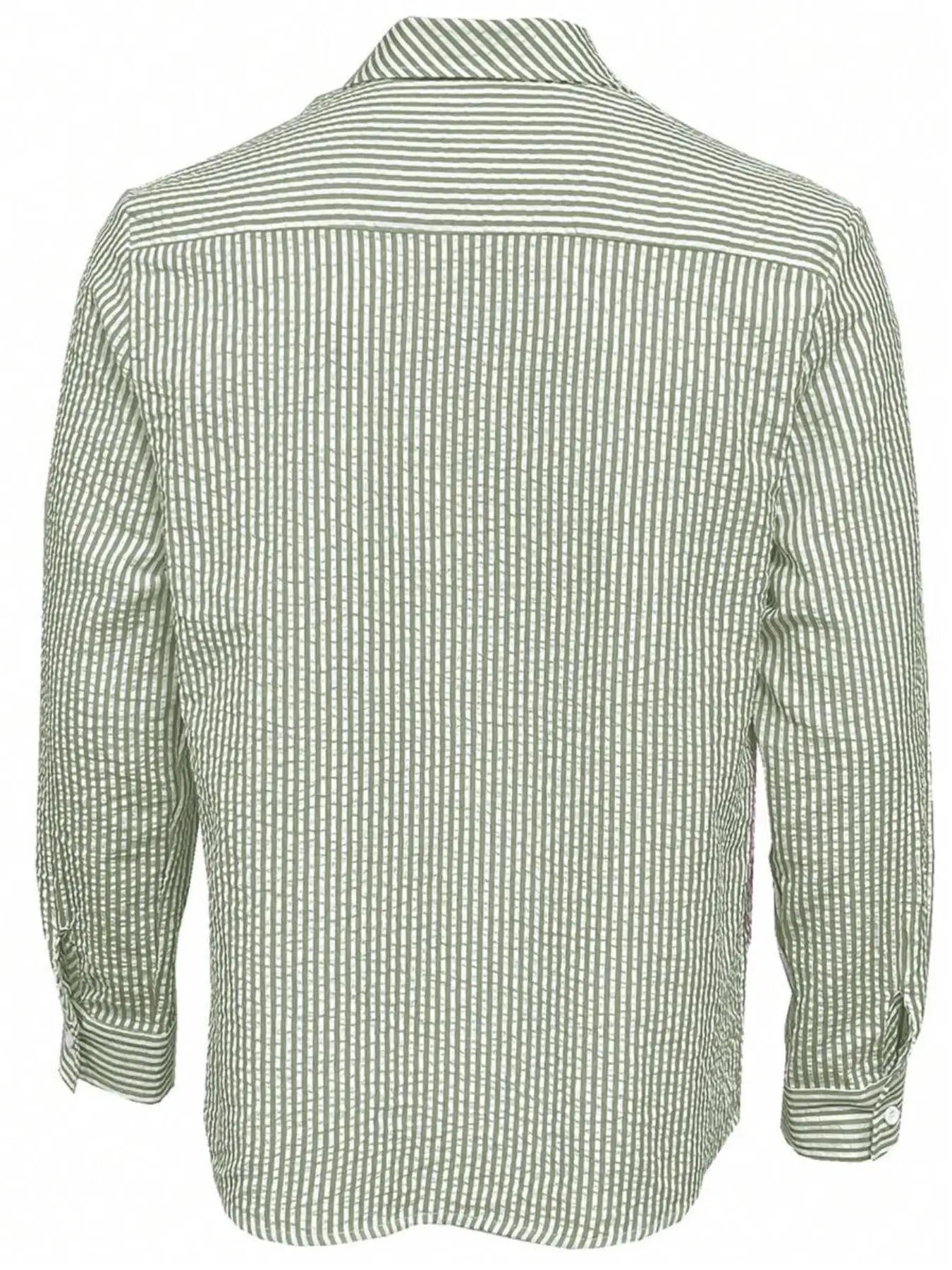 Camisa Listrada Manga Longa Loose Casual