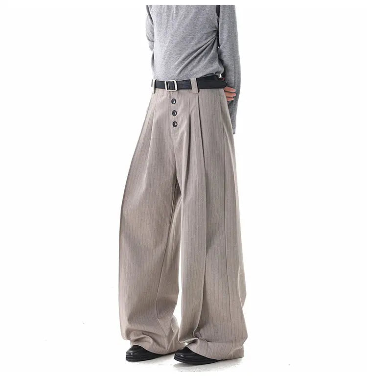 Calça Wide Leg Triple Button