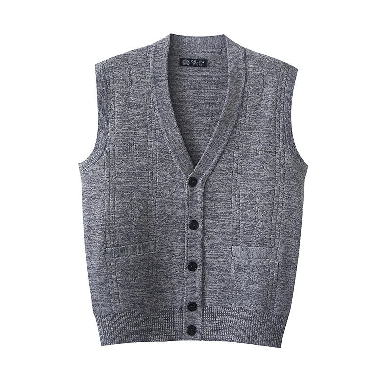 Colete Knit Single-Breasted