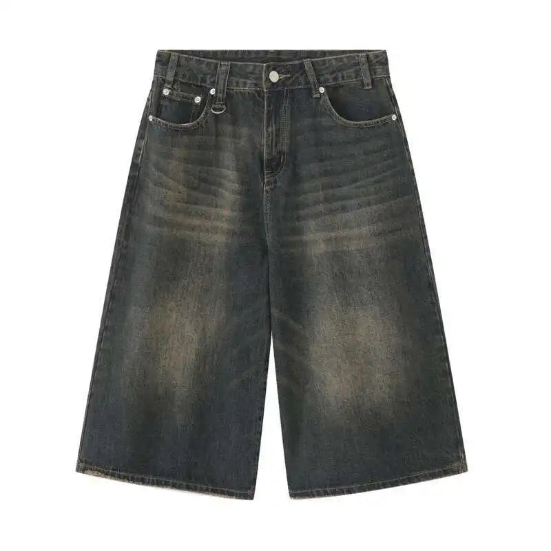 Shorts Jorts Jeans Korean Wide Leg